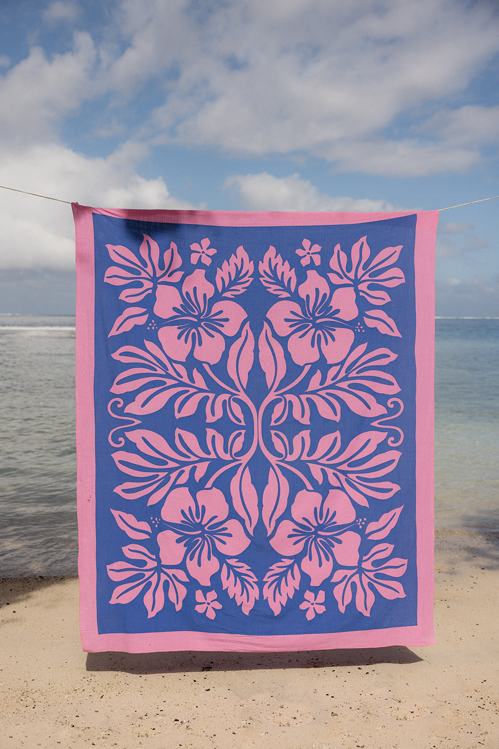 BEACH PAREO - KUPU BLUE