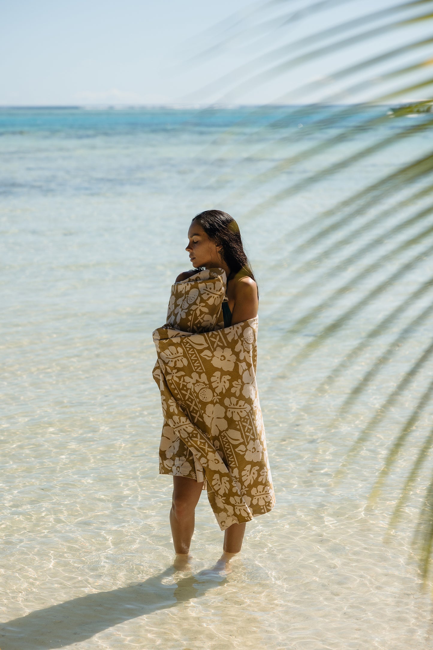 BEACH PAREO - RUMIA BEIGE