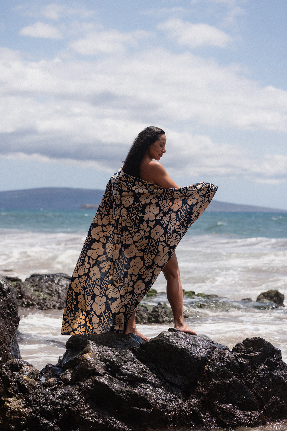 BEACH PAREO - RUMIA NAVY